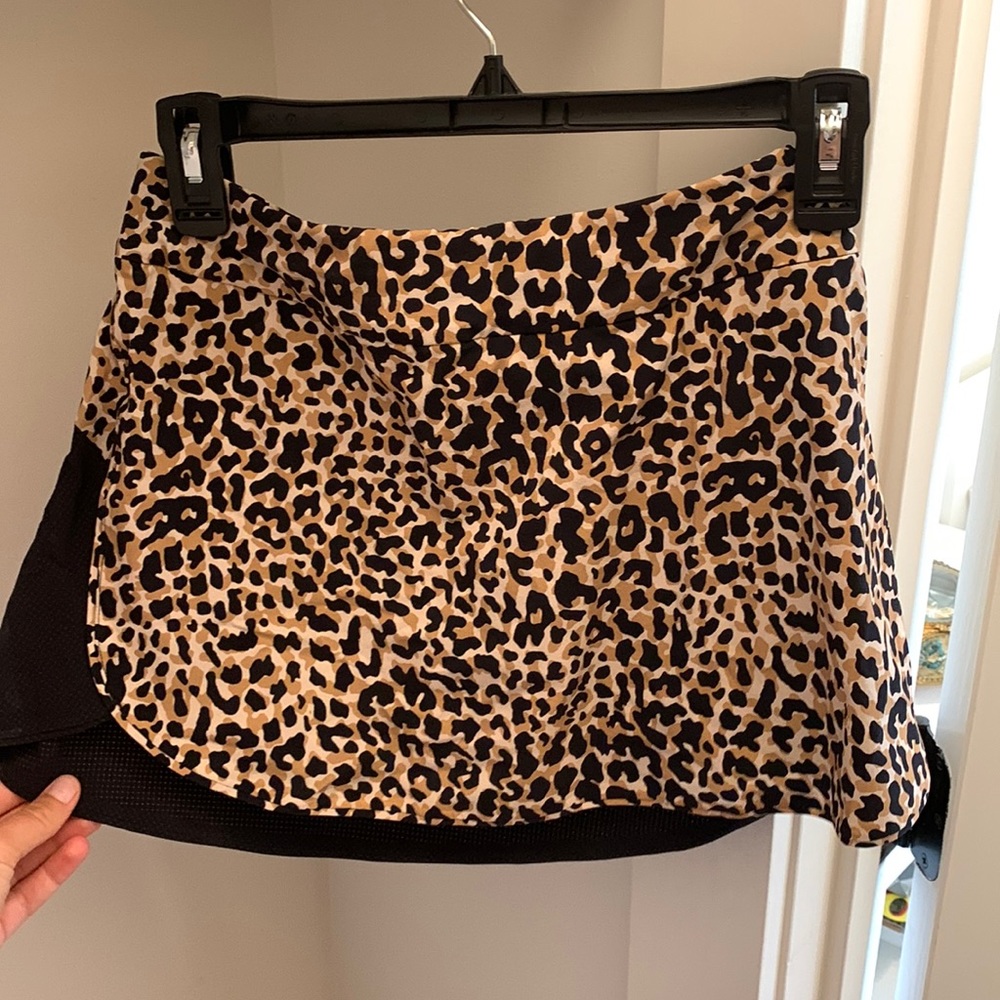 Outdoor Voices Leopard Exercise Skirt